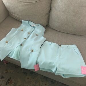 Buddy Love Light Blue Vest and Shorts Set